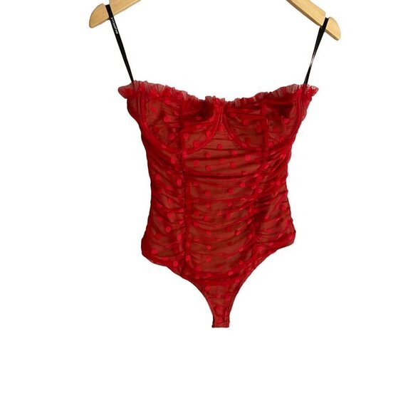 Marjorelle Revolve Women's Red Wyn Bodysuit One Piece - Small - Picture 4 of 15